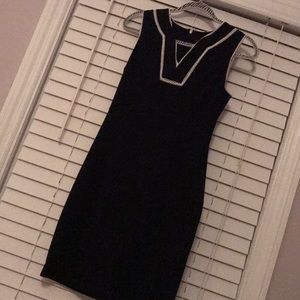Tommy Hilfiger Navy & White Midi Dress LIKE NEW